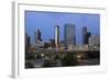 City Skyline at Dusk, Atlanta, Georgia, United States of America, North America-Richard Cummins-Framed Photographic Print