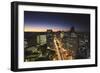 City Skyline at Dusk, Belo Horizonte, Minas Gerais, Brazil, South America-Ian Trower-Framed Photographic Print