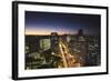 City Skyline at Dusk, Belo Horizonte, Minas Gerais, Brazil, South America-Ian Trower-Framed Photographic Print