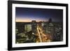 City Skyline at Dusk, Belo Horizonte, Minas Gerais, Brazil, South America-Ian Trower-Framed Photographic Print