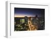 City Skyline at Dusk, Belo Horizonte, Minas Gerais, Brazil, South America-Ian Trower-Framed Photographic Print