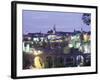 City Skyline at Dusk, Luxembourg City, Luxembourg, Europe-Gavin Hellier-Framed Photographic Print