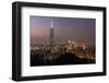 City Skyline at Dusk, Taipei, Taiwan-Paul Souders-Framed Photographic Print