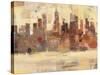 City Skyline at Dusk-Albena Hristova-Stretched Canvas