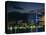 City Skyline at Night, Auckland, North Island, New Zealand, Pacific-Neale Clarke-Stretched Canvas