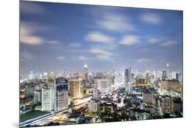 City Skyline at Night, Bangkok, Thailand, Southeast Asia, Asia-Alex Robinson-Mounted Premium Photographic Print