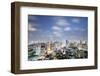 City Skyline at Night, Bangkok, Thailand, Southeast Asia, Asia-Alex Robinson-Framed Photographic Print