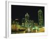 City Skyline at Night, Dallas, Texas, United States of America, North America-Rennie Christopher-Framed Photographic Print