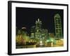 City Skyline at Night, Dallas, Texas, United States of America, North America-Rennie Christopher-Framed Photographic Print