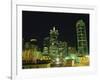 City Skyline at Night, Dallas, Texas, United States of America, North America-Rennie Christopher-Framed Photographic Print