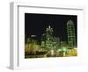 City Skyline at Night, Dallas, Texas, United States of America, North America-Rennie Christopher-Framed Photographic Print