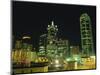 City Skyline at Night, Dallas, Texas, United States of America, North America-Rennie Christopher-Mounted Photographic Print