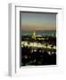 City Skyline at Night, Florence, Tuscany, Italy-Lee Frost-Framed Photographic Print