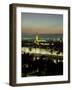 City Skyline at Night, Florence, Tuscany, Italy-Lee Frost-Framed Photographic Print