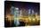 City Skyline at Night, Marina Bay, Singapore, Southeast Asia, Asia-Gavin Hellier-Stretched Canvas