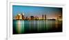 City Skyline at Night, San Diego, California, USA-null-Framed Photographic Print