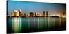 City Skyline at Night, San Diego, California, USA-null-Stretched Canvas