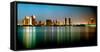 City Skyline at Night, San Diego, California, USA-null-Framed Stretched Canvas