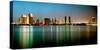 City Skyline at Night, San Diego, California, USA-null-Stretched Canvas