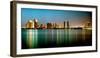 City Skyline at Night, San Diego, California, USA-null-Framed Photographic Print