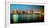 City Skyline at Night, San Diego, California, USA-null-Framed Photographic Print