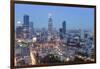 City skyline at night showing the Bitexco tower, Ho Chi Minh City (Saigon), Vietnam, Indochina, Sou-Alex Robinson-Framed Photographic Print