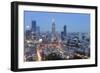 City skyline at night showing the Bitexco tower, Ho Chi Minh City (Saigon), Vietnam, Indochina, Sou-Alex Robinson-Framed Photographic Print