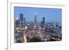 City skyline at night showing the Bitexco tower, Ho Chi Minh City (Saigon), Vietnam, Indochina, Sou-Alex Robinson-Framed Photographic Print