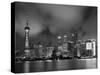 City Skyline at Night with Oriental Pearl Tower and Pudong Skyscrapers across the Huangpu River, Sh-Neale Clark-Stretched Canvas