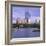 City Skyline at Sunset, Boston, Massachusetts, New England, USA-Roy Rainford-Framed Photographic Print