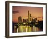 City Skyline at Sunset, Frankfurt-Am-Main, Hessen, Germany, Europe-Roy Rainford-Framed Photographic Print