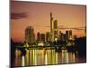 City Skyline at Sunset, Frankfurt-Am-Main, Hessen, Germany, Europe-Roy Rainford-Mounted Photographic Print