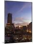 City Skyline at Sunset, Makati Business District, Manila, Philippines, Southeast Asia-Kober Christian-Mounted Photographic Print