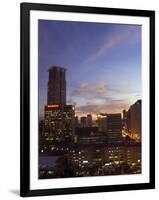 City Skyline at Sunset, Makati Business District, Manila, Philippines, Southeast Asia-Kober Christian-Framed Photographic Print