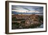 City Skyline at Sunset, Toledo, Castile La Mancha, Spain-Stefano Politi Markovina-Framed Photographic Print