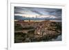 City Skyline at Sunset, Toledo, Castile La Mancha, Spain-Stefano Politi Markovina-Framed Photographic Print