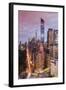 City Skyline at Sunset with Autumn Colors at Central Park, Manhattan, New York, USA-Stefano Politi Markovina-Framed Photographic Print