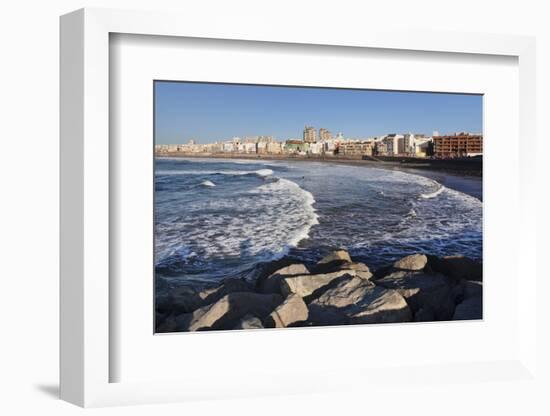 City Skyline at the Seaside in the Evening-Markus Lange-Framed Photographic Print