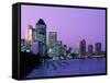 City Skyline, Brisbane, Queensland, Australia-Steve Vidler-Framed Stretched Canvas