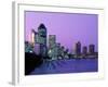 City Skyline, Brisbane, Queensland, Australia-Steve Vidler-Framed Photographic Print