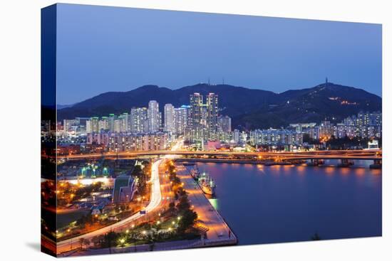 City Skyline, Busan, South Korea, Asia-Christian Kober-Stretched Canvas