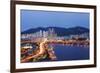 City Skyline, Busan, South Korea, Asia-Christian Kober-Framed Photographic Print