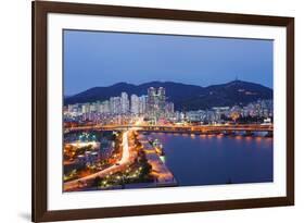 City Skyline, Busan, South Korea, Asia-Christian Kober-Framed Photographic Print