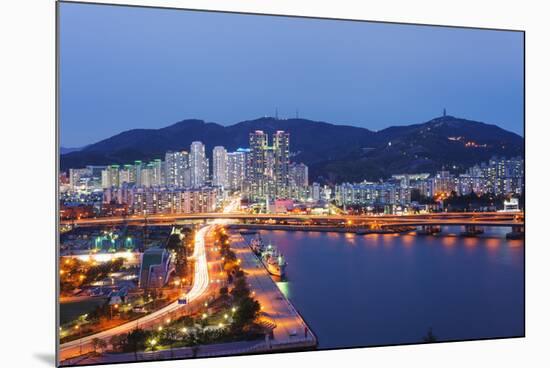 City Skyline, Busan, South Korea, Asia-Christian Kober-Mounted Photographic Print