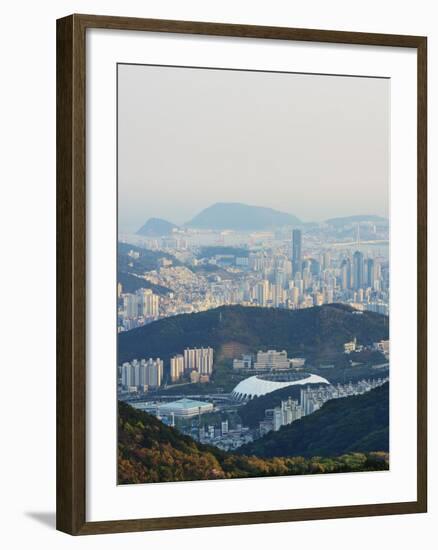 City Skyline, Busan, South Korea, Asia-Christian Kober-Framed Photographic Print