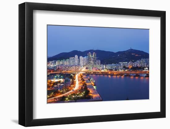 City Skyline, Busan, South Korea, Asia-Christian Kober-Framed Photographic Print