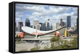 City Skyline, Calgary, Alberta, Canada, North America-Philip Craven-Framed Stretched Canvas