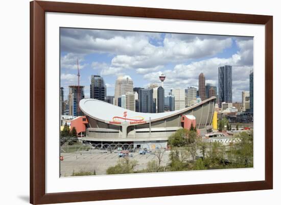 City Skyline, Calgary, Alberta, Canada, North America-Philip Craven-Framed Photographic Print