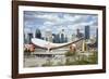 City Skyline, Calgary, Alberta, Canada, North America-Philip Craven-Framed Photographic Print