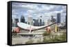 City Skyline, Calgary, Alberta, Canada, North America-Philip Craven-Framed Stretched Canvas